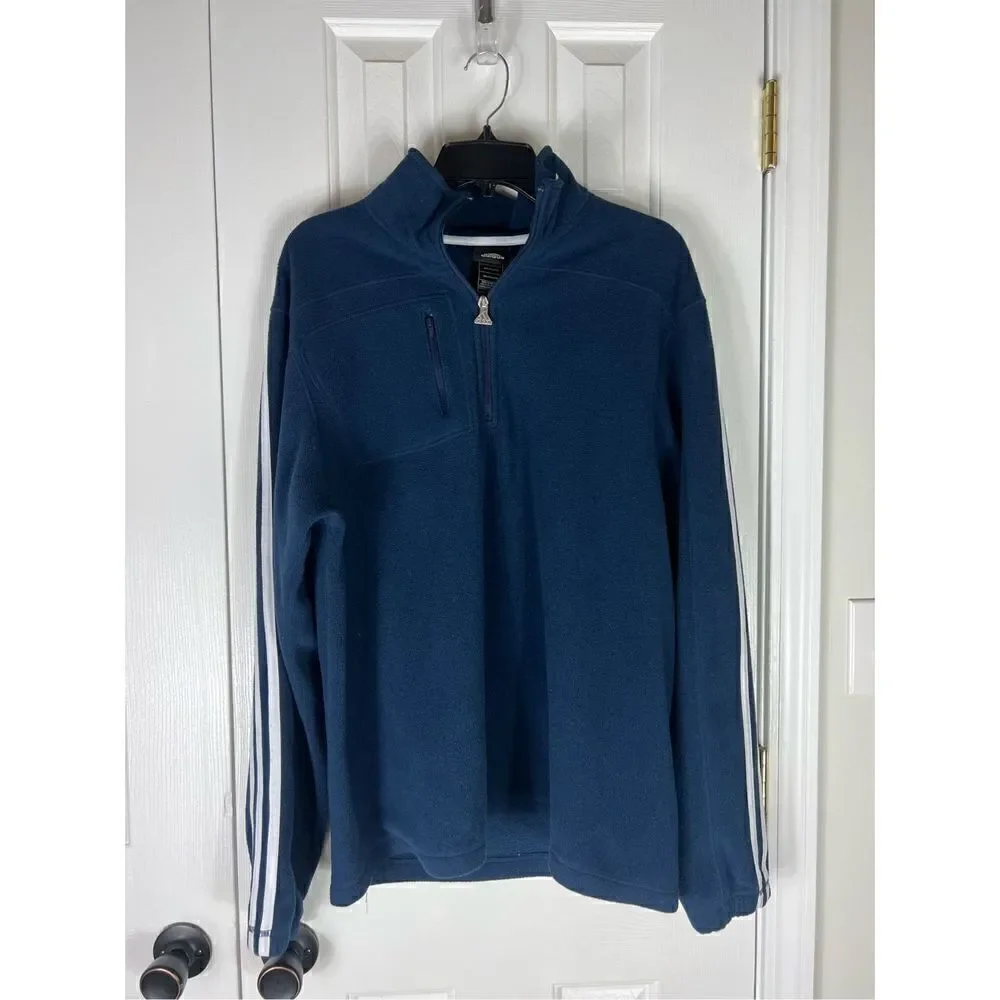Adidas Mens Fleece Half Zip Pullover Size M